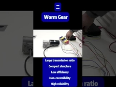 63 डीसी वर्म गियरबॉक्स मोटर 220rpm 1A 3.5N.M 114W 24V
