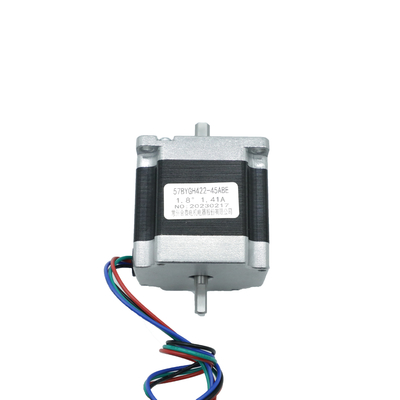 खरीदें Nema23 57mm डबल आउटपुट दस्ता हाइब्रिड स्टेपर मोटर 1.41A 5.07V 1.25N.M online manufacture