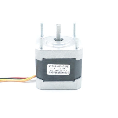 खरीदें Nema17 42mm 42BYGH610-78AE कस्टम हाइब्रिड स्टेपर मोटर 11mH 0.5A 3V 0.2N.M online manufacture